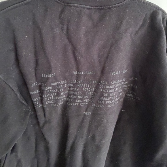 Beyoncé Renaissance World Tour Black Sweatshirt Authentic sz Medium 2023 - Picture 7 of 7